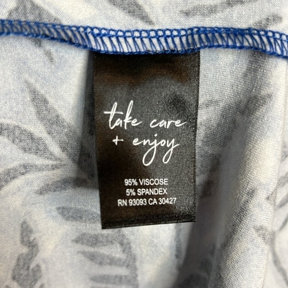 Nic + Zoe Coastal Vibes Blue Floral Dress Size S - Picture 10 of 10